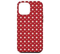 White Stars on Red Pattern Design Case for iPhone 12 Pro Max