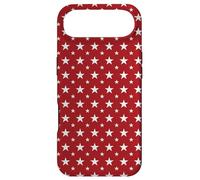 White Stars on Red Pattern Design Case for iPhone Air