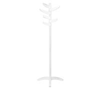 WHITE STEEL ABS COAT STAND MODERN STYLISH