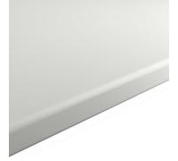 White Stone Effect Laminate Post-Formed Edge Kitchen Worktop, (L)2400mm (T)28mm
