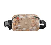 White Stone Lies Center Circle Frame Stylish Fanny Waist Pack for Women Men Teenagers Water Resistant Sling Chest Bag with Adjustable Strap for Travel Shopping Running, Multicolor, One Size, Waistpack
