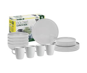 White Stoneware Melamine Premium Tableware BRUNNER DOLOMIT Non Slip Marine Plate