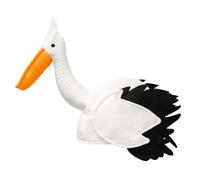 WHITE STORK LONG NECKED BIRD NOVELTY ANIMAL HAT BABY SHOWER