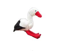 White Stork Plush Toy, Cute Waterfowl Stuffed Animal, Realistic Bird Doll for Kids & Collectors, Educational Wildlife Gift