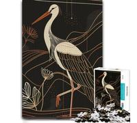 White Stork Serenity Jigsaw Puzzle for Adults, 500 PCS