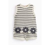 White Stripe Floral Print Top & Shorts Set 6-7 years