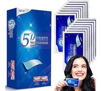 White Stripes, Bright White Teeth Whitening Strips, Professional Teeth Stain Removal, Efficiently Removes Tough Stains, Teeth Whitener for Home Use (28 Pcs)