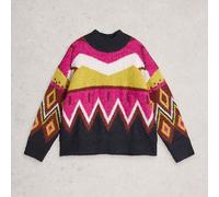 White Stuff Alice Abstract Jumper Grey Multi