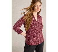 White Stuff Annie Jersey Shirt Plum Multi size 8 | Button-Down Shirts Outlet | Women | Magenta 8