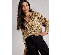 White Stuff Ari Metallic Top Chartreuse Multi size 8 | Longsleeves Outlet | Women | Green 8