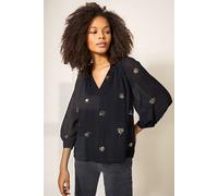 White Stuff Astrid Sequin Top Black size 6 | Blouses Outlet | Women | Black 6