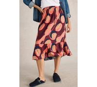 White Stuff Ava Reversible Skirt Plum Multi size 20 | Midi Skirts Outlet | Women | Magenta 20