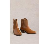 White Stuff Beau Western Boot Mid Tan size 7 | Boots Outlet | Women 7