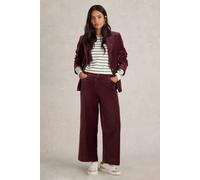 White Stuff Belle Cropped Velvet Trouser Dark Plum size 22 | Formal Pants Outlet | Women | Magenta 22