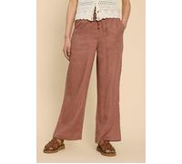 White Stuff Belle Linen Blend Wide Trouser Dark Tan size 22 REGULAR | Wide Pants Outlet | Women | White