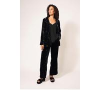 White Stuff Belle Velvet Trouser Grey size 6 REGULAR | Wide Pants Outlet | Women | Gray