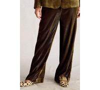 White Stuff Belle Wide Leg Velvet Trouser Dark Chartreuse size 10 REGULAR | Wide Pants Outlet | Women | Green 10 REGULAR