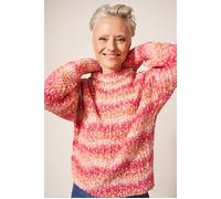 White Stuff Belonging Space Dye Jumper Pink Multi size 10 | Knitted Sweaters Outlet | Women | Pink 10