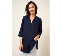 White Stuff Blaire Linen Tunic Dark Navy size 8 | Blouses Outlet | Women | White 8
