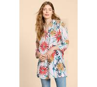 White Stuff Blaire Linen Tunic Ivory Printed size 10R | Blouses Outlet | Women | White 10R