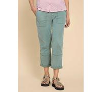 White Stuff Blaire Teal Trousers White