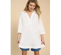 White Stuff Blaire White Linen Tunic White