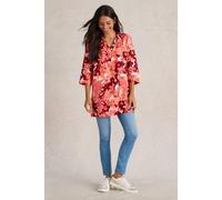 White Stuff Blake Linen Tunic Red Print size 8 REGULAR | Blouses Outlet | Women | White 8 REGULAR