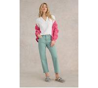 White Stuff Blake Straight Crop Jean Mid Teal size 12R | Straight Jeans Outlet | Women | Cyan 12R