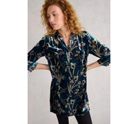 White Stuff Blake Velvet Tunic Blue Multi size 8 REGULAR | Blouses Outlet | Women | Blue 8 REGULAR