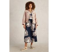 White Stuff Camille Linen Jacket LIGHT NATURAL SIZE 18