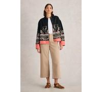 White Stuff Carrie Linen Jacket Black Print size 16 | Light Jackets Outlet | Women | White 16