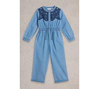 White Stuff Chambray Jumpsuit Chambray Blue size 7-8 | Outlet | kids | Blue 7-8