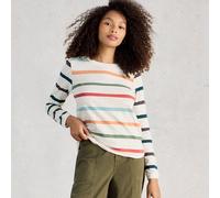 White Stuff Clara Fairtrade Long Sleeve Stripe T-Shirt - Ivory