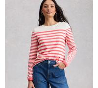 White Stuff Clara Fairtrade Long Sleeve Stripe Tee - Pink