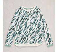 White Stuff Clara Long Sleeve T-Shirt Ivory Print