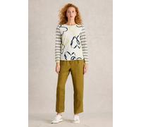 White Stuff Clara Ls Tee Natural Print size 12 | Longsleeves Outlet | Women 12