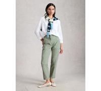 White Stuff Cotton Rich Tapered Chinos With Linen Green