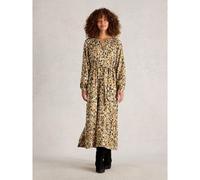 White Stuff Delilah Metallic Dress CHARTREUSE MULTI SIZE 10