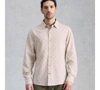 White Stuff Douglas Long Sleeve Dobby Organic Shirt - Natural