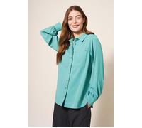 White Stuff Ella Shirt Mid Teal size 10 | Button-Down Shirts Outlet | Women | Cyan 10