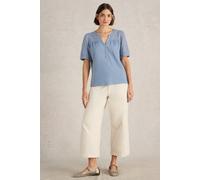 White Stuff Ellie Broderie Top Mid Blue size 16 | Blouses Outlet | Women | Blue 16