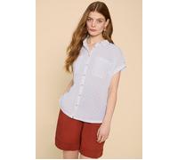 White Stuff Ellie Ivory Organic Cotton Shirt White
