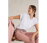 White Stuff Ellie Ivory Organic Cotton Shirt White