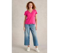 White Stuff Ellie Lace Tee Bright Pink size 8 | T-shirts Outlet | Women | Pink 8