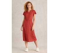 White Stuff Ellie Linen Jersey Dress Red Multi size 6 REGULAR | Midi Dresses Outlet | Women | White 6 REGULAR