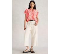 White Stuff Ellie Organic Cotton Shirt Pink Print size 14 | Button-Down Shirts Outlet | Women | Pink 14