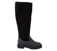 White Stuff Enya Leather Fur Knee Boot Pure Black size 4.5 | Boots Outlet | Women | Black 4.5
