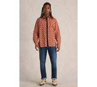 White Stuff Espresso Printed Shirt Orange Print size M | Casual Shirts Outlet | Men M