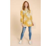 White Stuff Evelyn Linen Tunic Chartreuse Print size 10R | Blouses Outlet | Women | White 10R