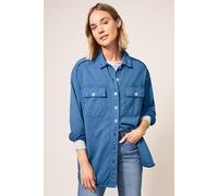 White Stuff Evie Longline Sweat Jacket Indigo Blue size S | Button-Down Shirts Outlet | Women | Blue S